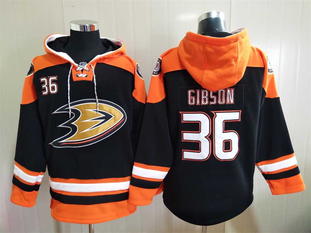 Anaheim Ducks 36 John Gibson Black All Stitched Pullover Hoodie,We sell and wholesale Anaheim Ducks 36 John Gibson Black All Stitched Pullover Hoodie on line form chian!